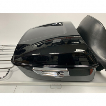 thumbnail image 2 of OUMURS Chrome/Black Tour Pak Luggage Top Rack For Harley Electra Glide, Road King, Street Glide 1984-2020 2 of 4