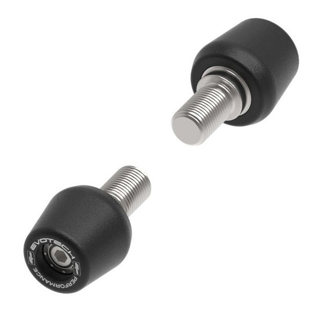 Motorcycle Silver Bar End Weights – Carbon Fiber Insert, Steel Bars, Universal - View #3