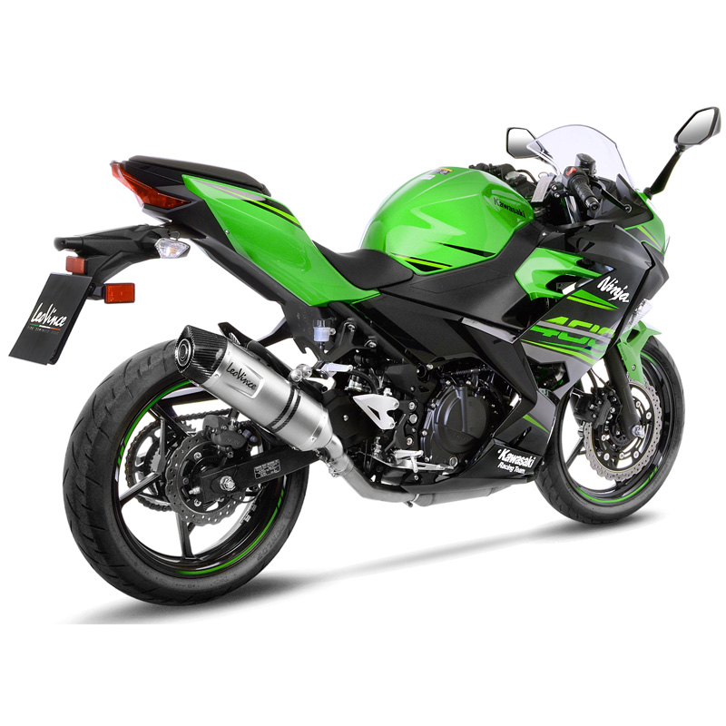 LeoVince 14259E LV One Evo Slipon Exhaust, Stainless for Ninja 400