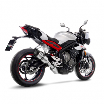 view LeoVince 14286E LV Pro Slip-on Exhaust, Stainless for Triumph Street Triple 765 '17-'19