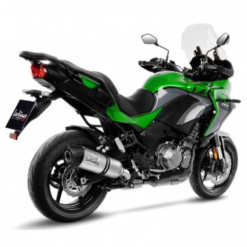 view LeoVince 14304E LV One Evo Slip-on Exhaust, Stainless for Kawasaki Versys 1000 '19-