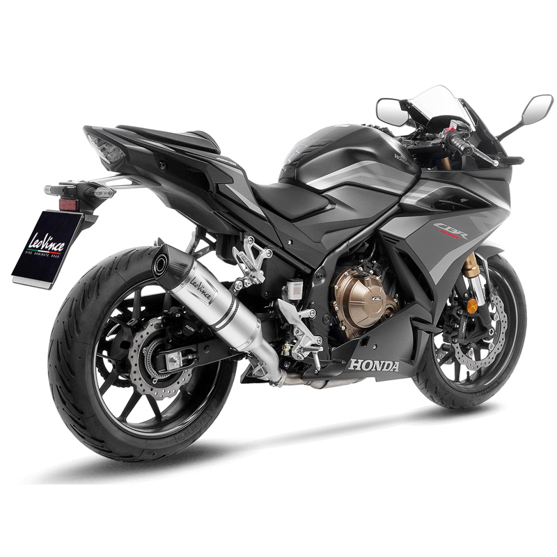 LeoVince 14314E LV One Evo Slip-on Exhaust, Stainless for Honda