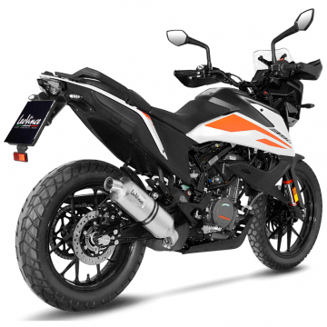 view LeoVince 14346E LV One Evo Slip-on Exhaust, Stainless for KTM 390 Adventure '20-