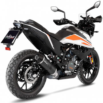 view LeoVince 14346EB LV One Evo Slip-on Exhaust, Black for KTM 390 Adventure '20-