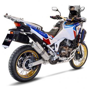 view LeoVince 14355E LV One Evo Slip-on Exhaust, Stainless for Honda Africa Twin '20-