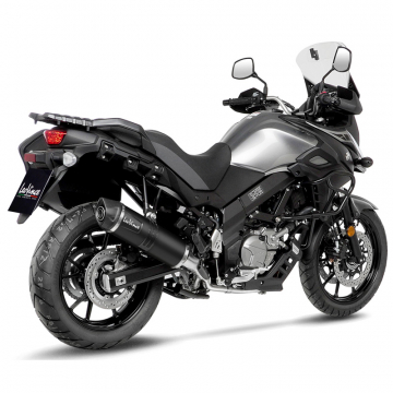view LeoVince 14377EB LV One Evo Slip-on Exhaust, Black for Suzuki V-Strom 650/XT '17-