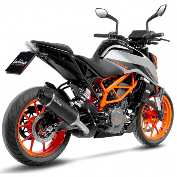 view LeoVince 14394E LV One Evo Slip-on Exhaust, Carbon for KTM 125/390 Duke '21-