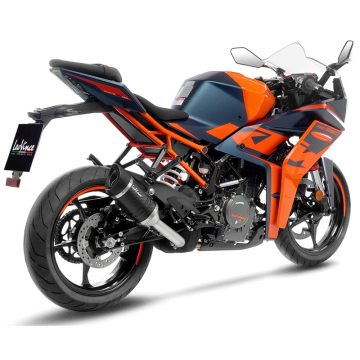 view LeoVince 14418E LV Pro Slip-on Exhaust, Carbon Fiber for KTM RC125 / RC390 Duke '22-