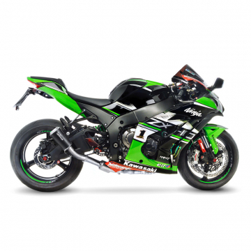 view LeoVince 15200B LV-10 Slip-on Exhaust, Black for Kawasaki Ninja ZX-10R/RR '16-