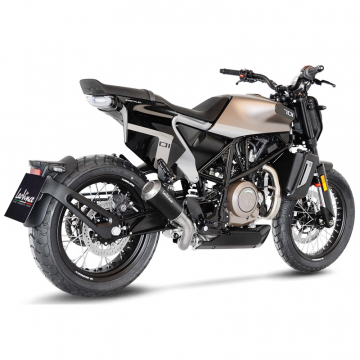 view LeoVince 15220B LV-10 Black Slip-on Exhaust for Husqvarna Svartpilen/Vitpilen 401 '18-'20