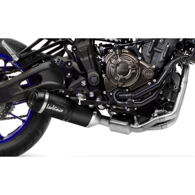 LeoVince 14251EB LV One Evo Black Full Exhaust for Yamaha MT-07