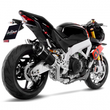 view LeoVince 14309S Factory S Slip-on Exhaust, Carbon for Aprilia RSV4/Tuono V4 models (2017-)