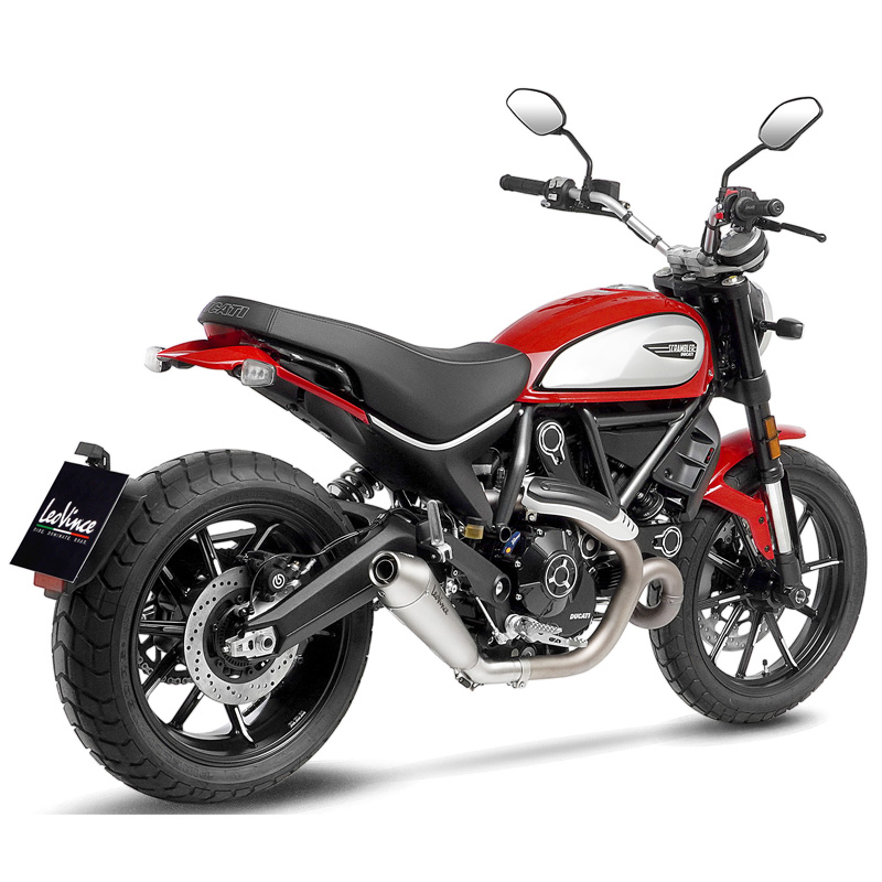 LeoVince 14399 GP Style Slip-on Exhaust, Stainless for Ducati