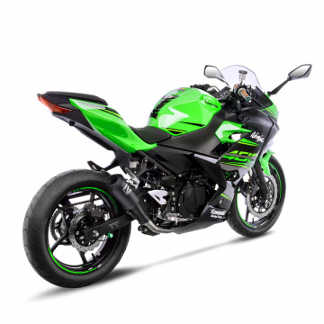 view LeoVince 15218FB LV-10 Full Black Slip-on Exhaust for Kawasaki Ninja 400 / Z400 (2018-)