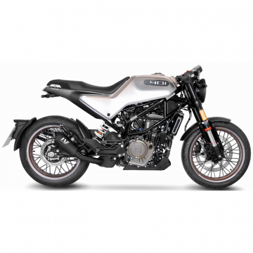 view LeoVince 15242FB LV-10 Full Black Slip-on Exhaust for Husqvarna Vitpilen/Svartpilen '20-