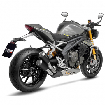 view LeoVince 15247B LV-10 Black Slip-on Exhausts for Triumph Speed Triple 1200 RR/RS '21-