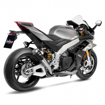 view LeoVince 15248C LV-10 Carbon Slip-on Exhaust for Aprilia Tuono V4 1100/RSV4 '21-