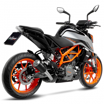 view LeoVince 15249B LV-10 Black Slip-on Exhaust for KTM 390 Duke (2021-)