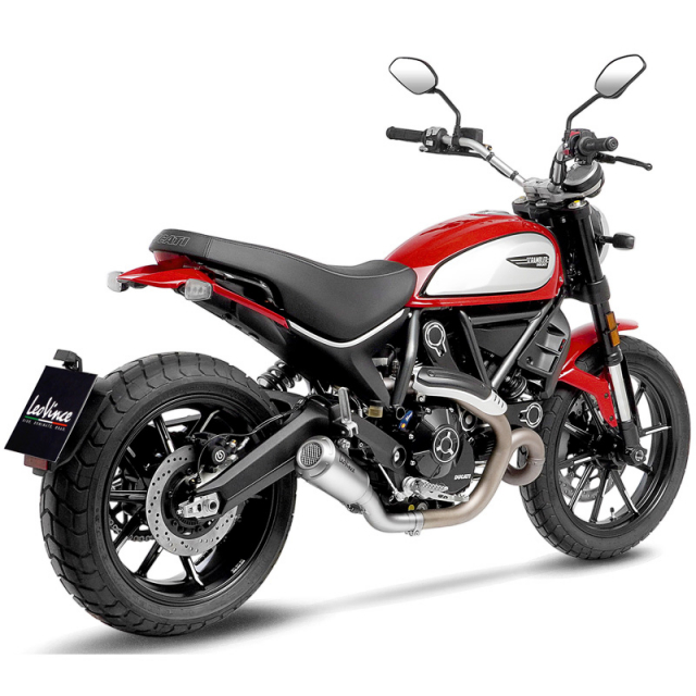 LeoVince 15250 LV-10 Stainless Slip-on Exhaust for Ducati