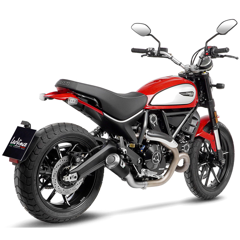 LeoVince 15250C LV-10 Carbon Slip-on Exhaust for Ducati Scrambler