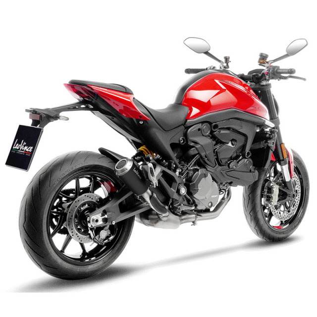 LeoVince 15260B LV-10 Black Slip-on Exhaust for Ducati Monster 937