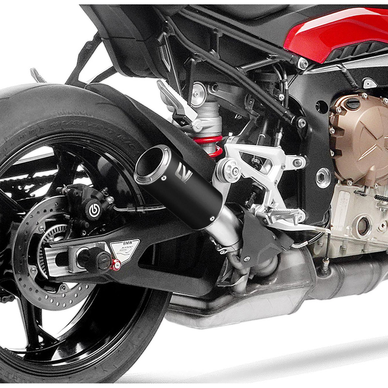 LeoVince 15407B LV Corsa Black Slip-on Exhaust for BMW S1000R/RR