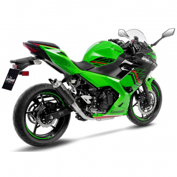 view LeoVince 3389M GP Corsa Matte Slip-on Exhaust, Carbon for Kawasaki Z400//Ninja 400 (2018-)