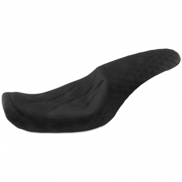view Mustang 74108BUR Revere Journey Diamond One-Piece Seat for Harley Dyna '06-'17