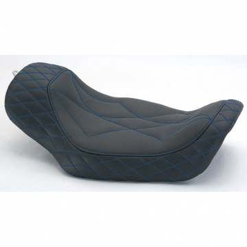 view Mustang 75054SB Revere Journey Diamond Solo Seat for Harley Dyna '06-'17
