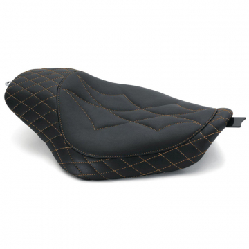 view Mustang 75101MO Revere Journey Diamond Solo Seat for Harley Sportster '04-'21