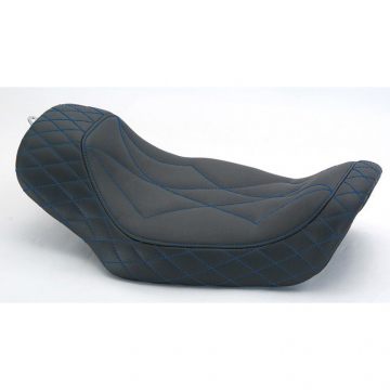 view Mustang 75101SB Revere Journey Diamond Solo Seat for Harley Sportster '04-'21