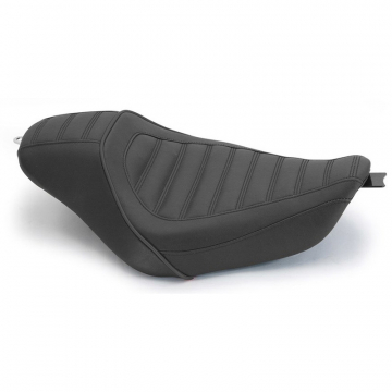 view Mustang 75131 Revere Journey Stripe Solo Seat for Harley Sportster '04-'21