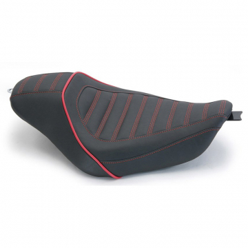view Mustang 75131AB Revere Journey Stripe Solo Seat for Harley Sportster '04-'21