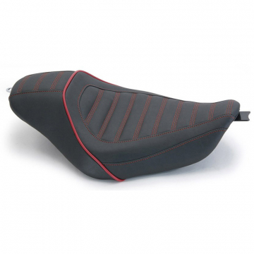 view Mustang 75131DC Revere Journey Stripe Solo Seat for Harley Sportster '04-'21