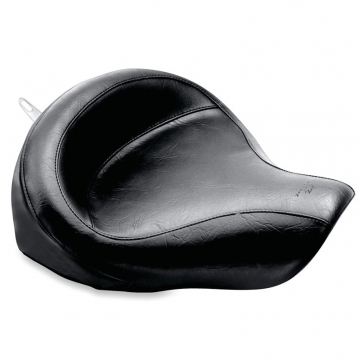 view Mustang 76117 Wide Touring Solo Seat, Black for Harley Dyna '06-'17