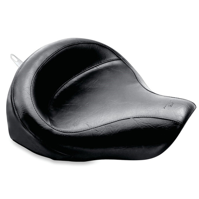 Mustang 76117 Wide Touring Solo Seat, Black for Harley Dyna