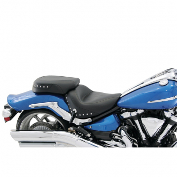 view Mustang 76260 Wide Touring Two-Piece Seat, Black for Yamaha Raider '08-'17