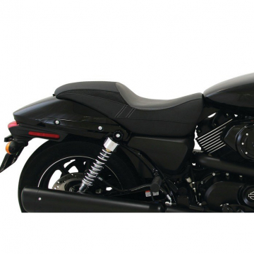 view Mustang 76420 Fastback One-Piece Seat, Black for Harley Street '15-'21