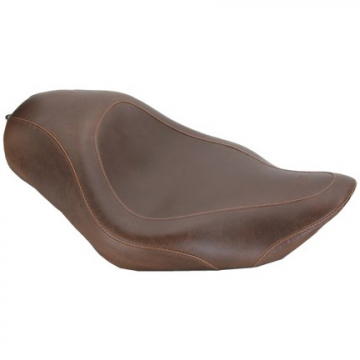 view Mustang 76726 Wide Tripper Solo Seat, Brown for Harley Sportster '04-'21