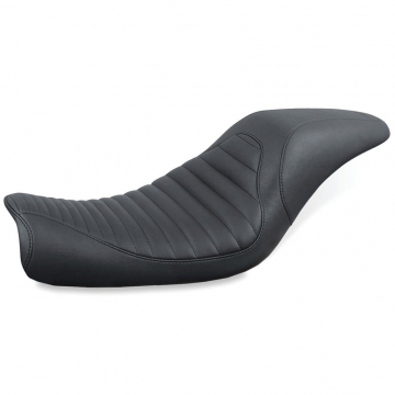 view Mustang 76770 Tripper Fastback One-Piece Seat, Black for Harley Dyna '06-'17