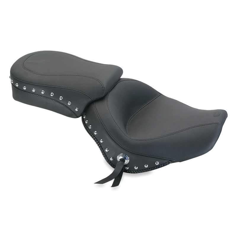 Mustang 76830 Standard Touring TwoPiece Seat, Black for Triumph