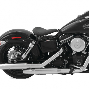 view Mustang 76867 Spring Solo Seat, Black for Harley Dyna '06-'17