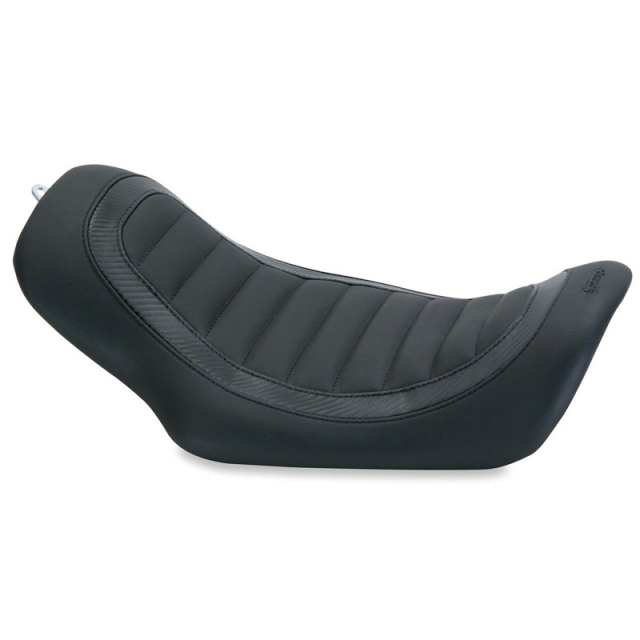 Mustang 76988 Signature Series Solo Seat, Black for Harley Dyna