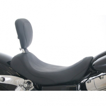 view Mustang 79800 Wide Tripper Solo Seat w/ Backrest for Harley Dyna '06-'17