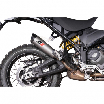 QD ADUC0620051 Tri Cone Slip-on Exhaust, Titanium for Ducati DesertX (2023-)
