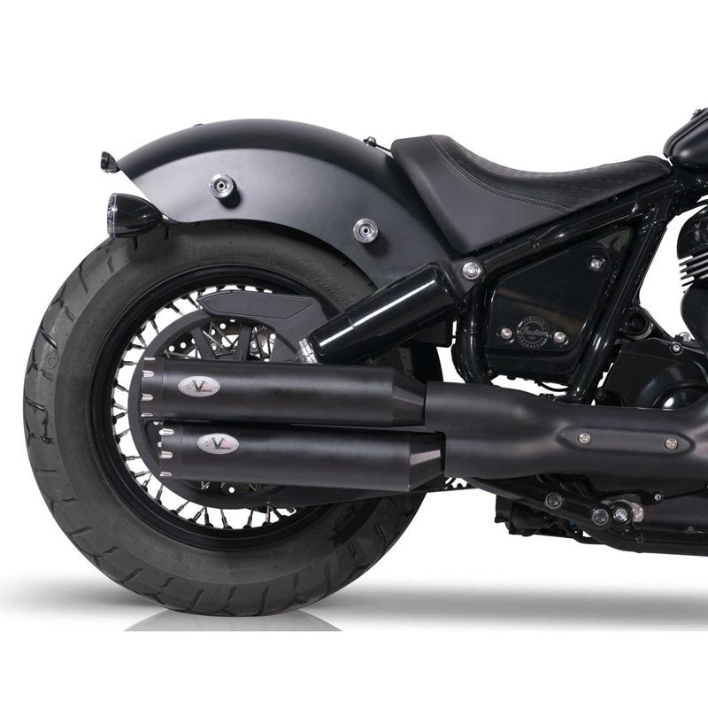 VPerformance AIND0100044 Twin Exhausts, Revolver Dark for Indian Chief '21 Accessories