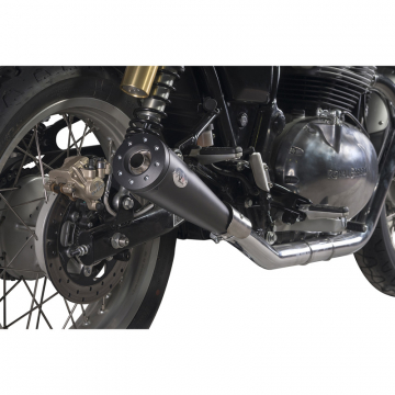 view V-Performance AROE0020018 Thunder Twin Exhausts, Max Cone Dark for Interceptor 650