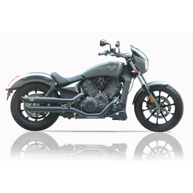 V-Performance AVIC0040002 Euro 4 Twin Exhausts, Slash Cut