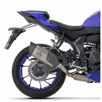 view Arrow 71958PKNW Pista Full Exhaust, Titanium Dark/Carbon for Yamaha YZF-R7 '21-