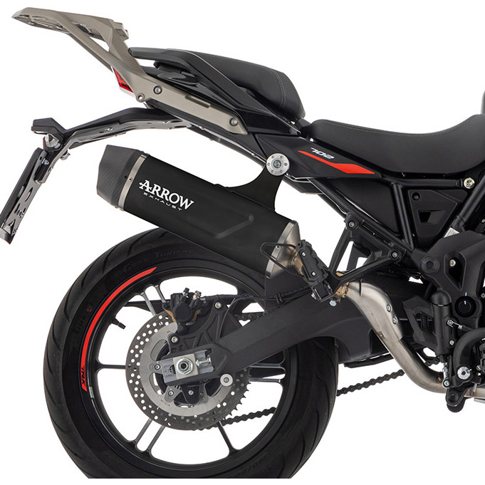 Arrow Indy Race Evo Slip-on Exhaust, Aluminum Dark for Benelli TRK